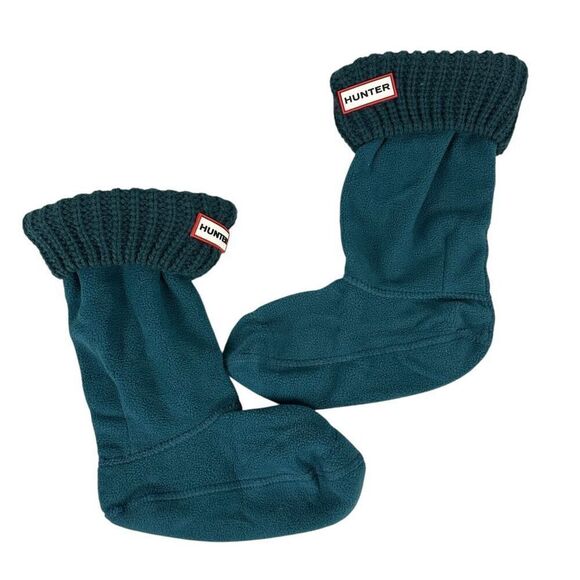 Hunter Kids Half Cardigan Boot Socks size Large Ocean - Picture 4 of 6